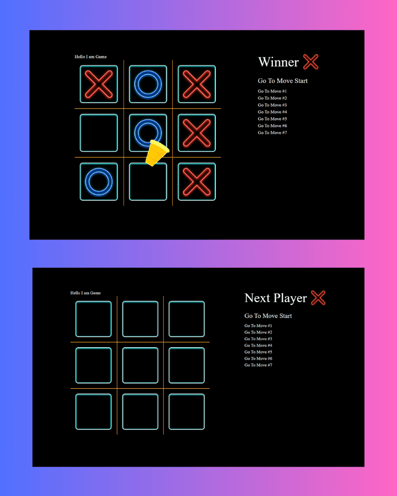 Neon Tic-Tac-Toe